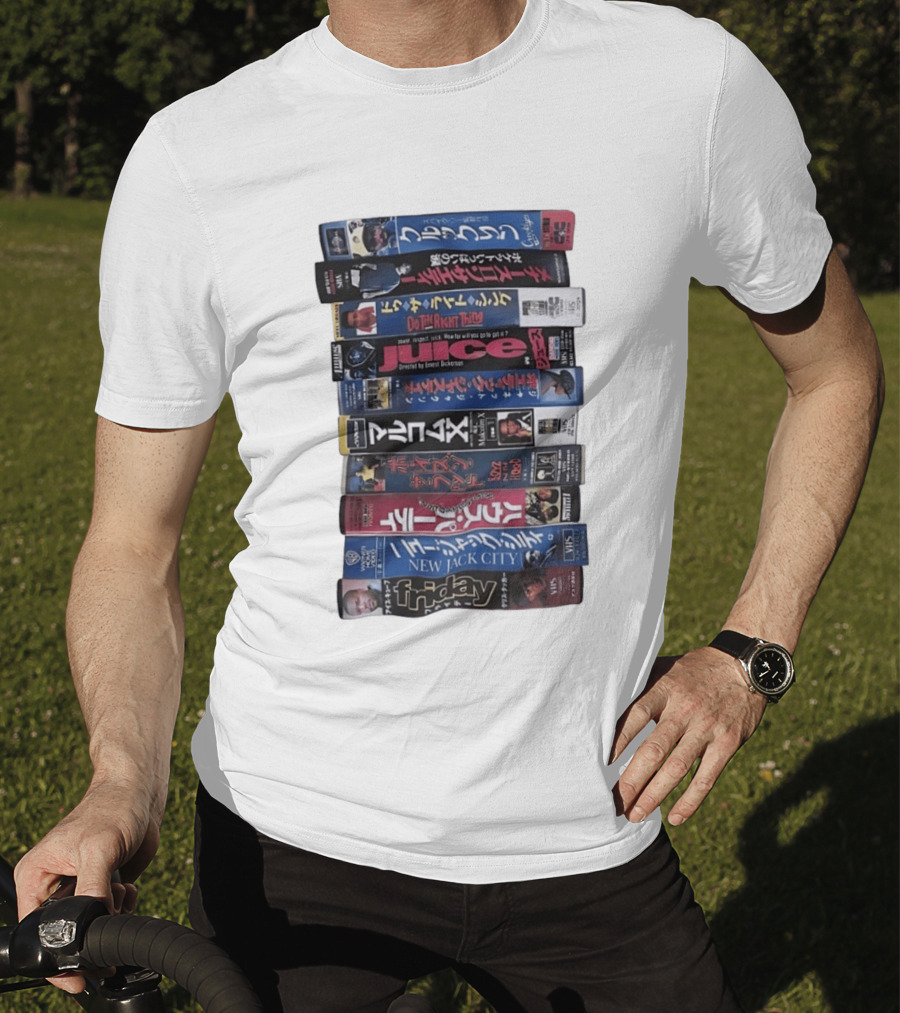 Friday Malcolm X Boyz N The Hood Juice Do The Right Thing New Jack City VHS Collection T-Shirt