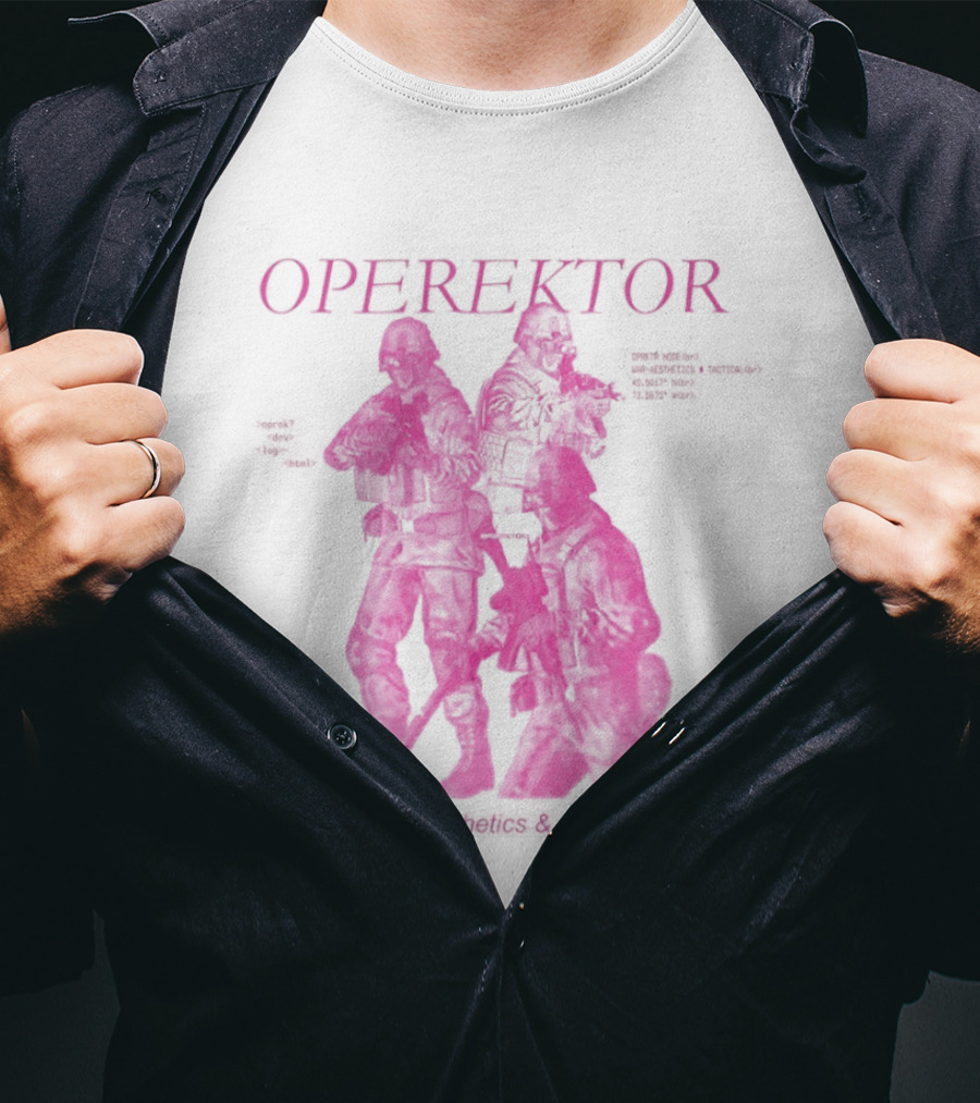 Operektor War Aesthetics Tactical Editor Time Signature Authored Narratives T-Shirt