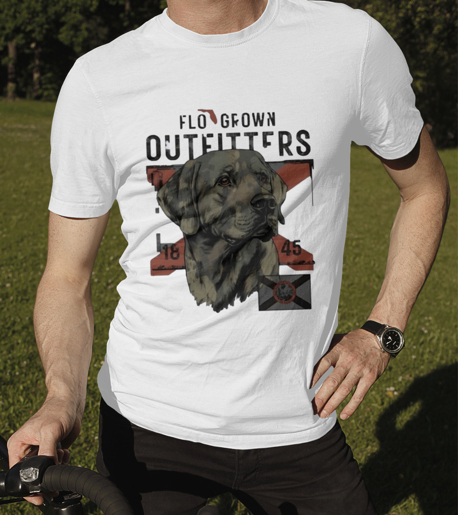 Flo Grown Outfitters Labrador Retriever Florida 1845 Seal T-Shirt