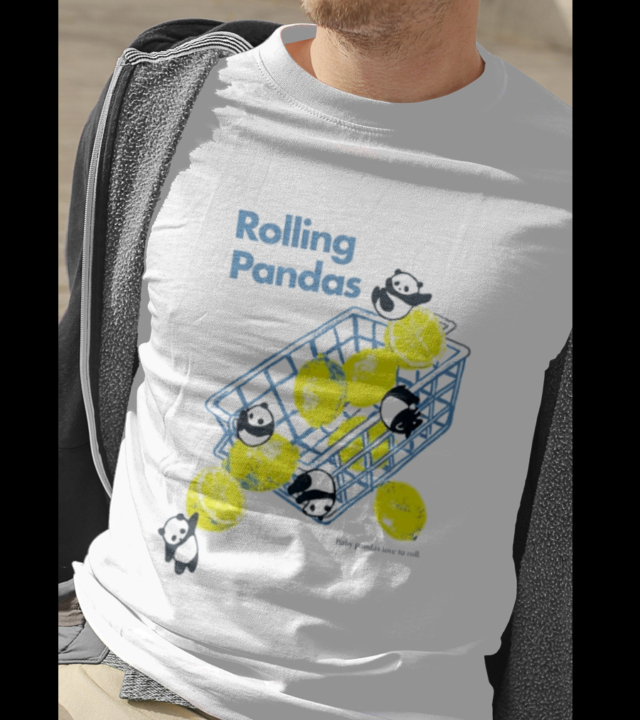 Rolling Pandas Baby Pandas Love Lemons In Basket T-Shirt