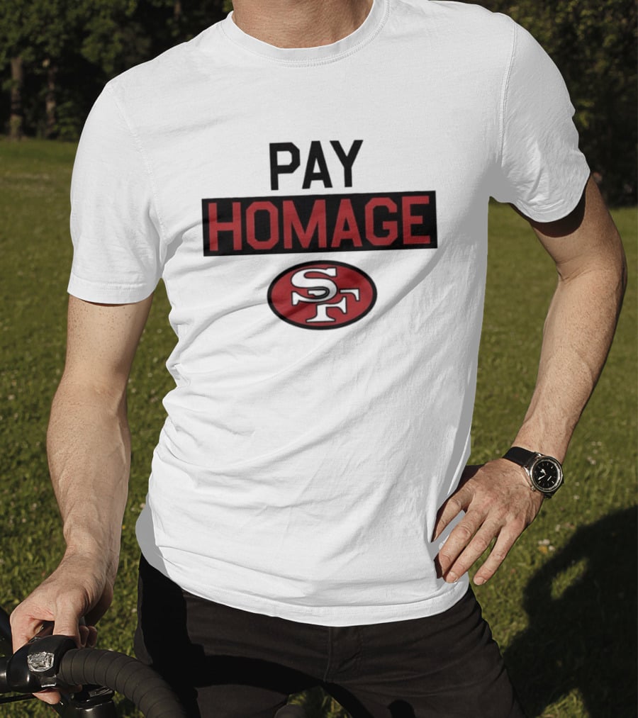 San Francisco 49ers Pay Homage SF Football T-Shirt