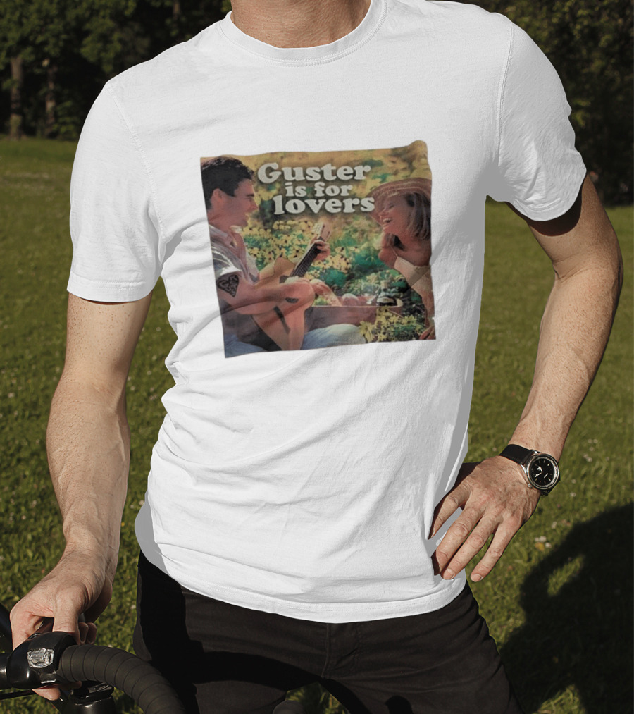 Guster Is For Lovers Romantic Picnic Scene With Guitar And Smiling Couple T-Shirt