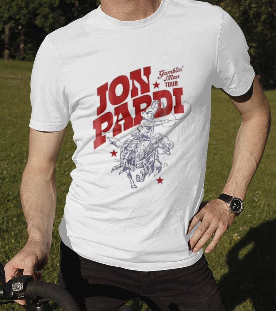 Jon Pardi Gamblin' Man Tour Cowboy Horse Country Music T-Shirt