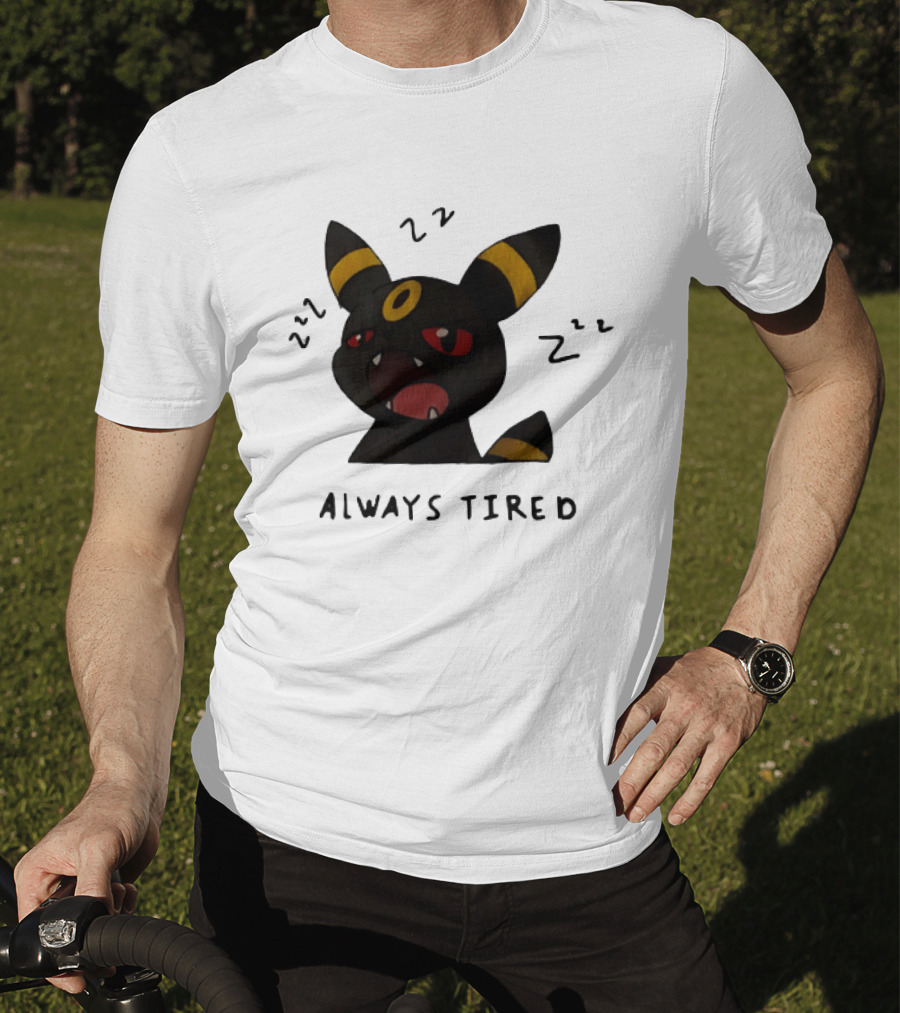 Umbreon Always Tired With ZZZs And Open Mouth Pokémon T-Shirt