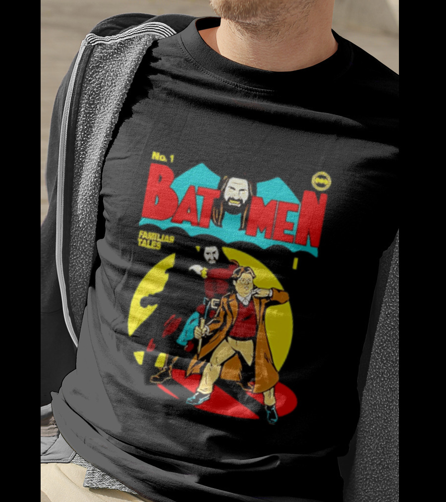 No 1 Bat Men Familiar Tales What We Do In The Shadows T-Shirt