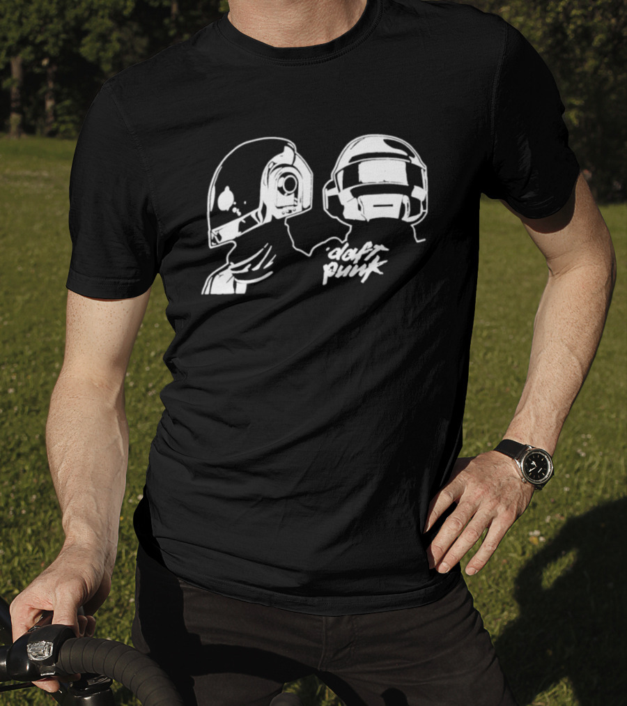 Daft Punk Helmet Duo Electronic Music Guy Manuel De Homem Christo T-Shirt