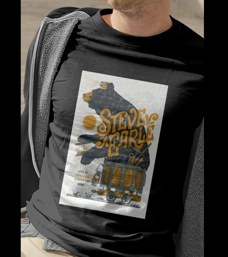 Steve Earle Pickathon Live August 1 2 2026 Event Bear T-Shirt