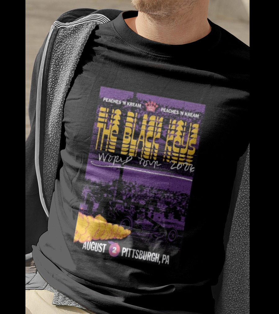 The Black Keys World Tour 2026 Peaches 'N Kream August Pittsburgh PA T-Shirt
