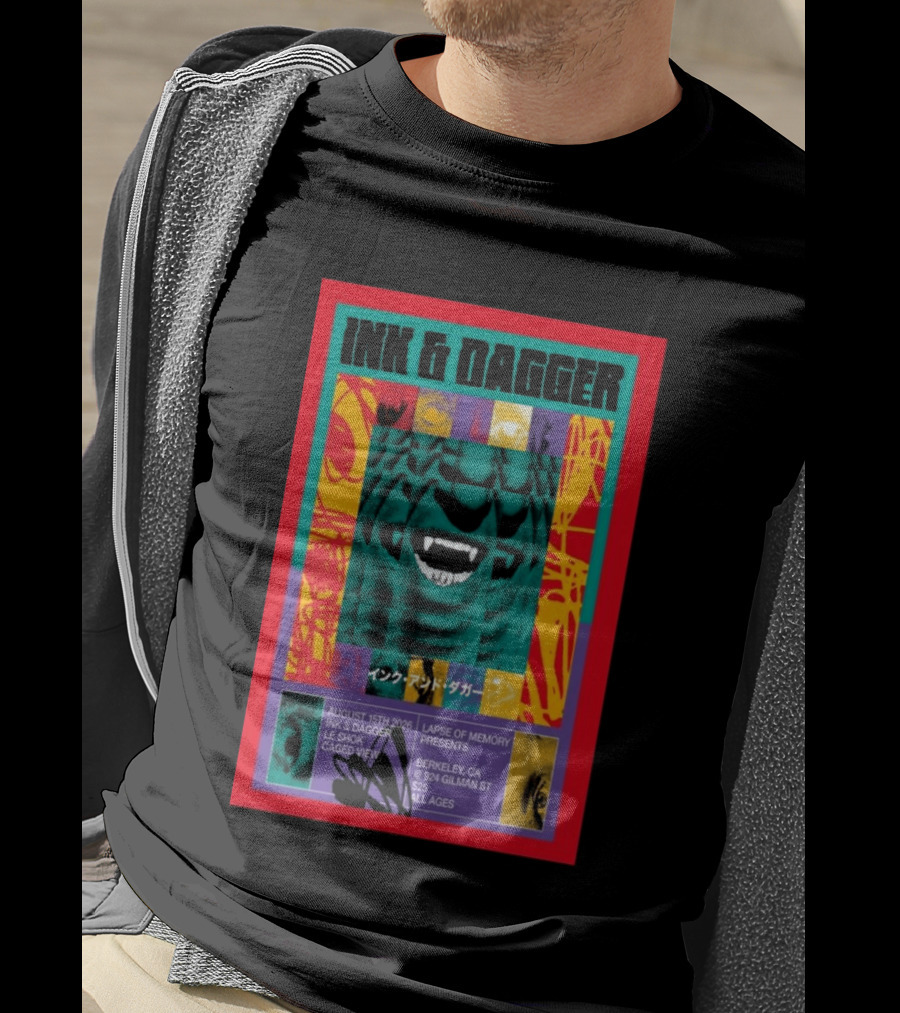 Ink & Dagger Live At 924 Gilman Street Berkeley August 15th 2026 Lapse Of Memory Presents T-Shirt