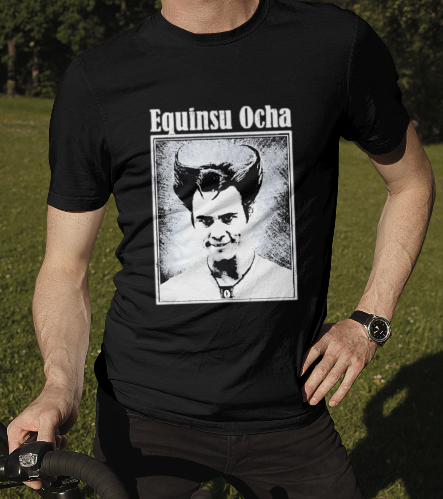 Jim Carrey Equinsu Ocha Ace Ventura Distressed Vintage Look T-Shirt