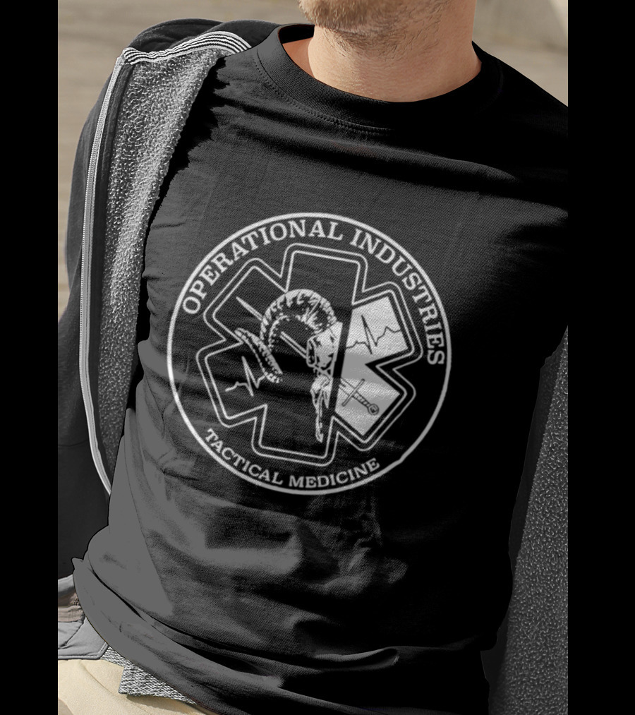 Operational Industries Tactical Medicine Star Of Life With Snake T-Shirt