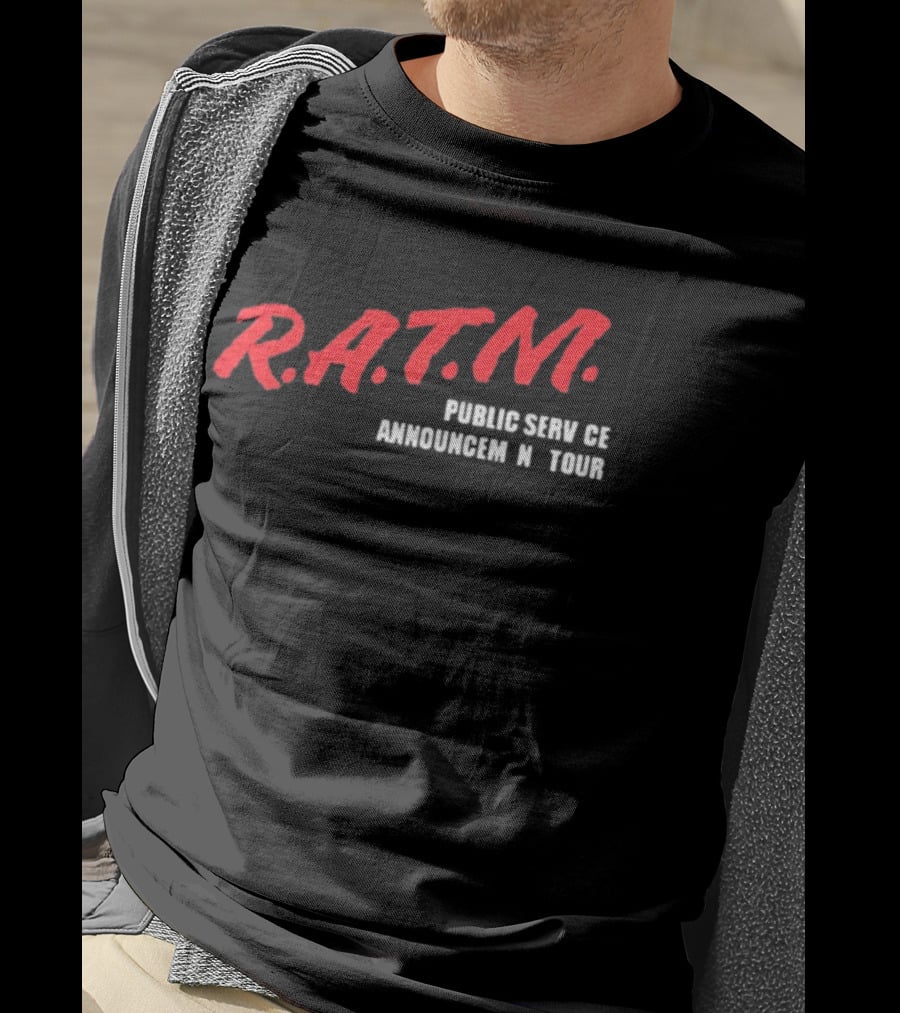 Rage Against The Machine R.A.T.M. Public Service Announcement Tour T-Shirt