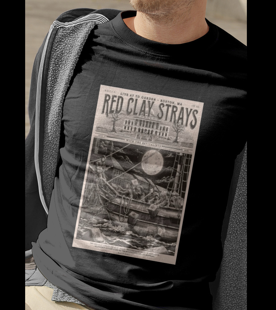 Red Clay Strays August 1 2026 TD Garden Live Boston MA With The Revivalists T-Shirt