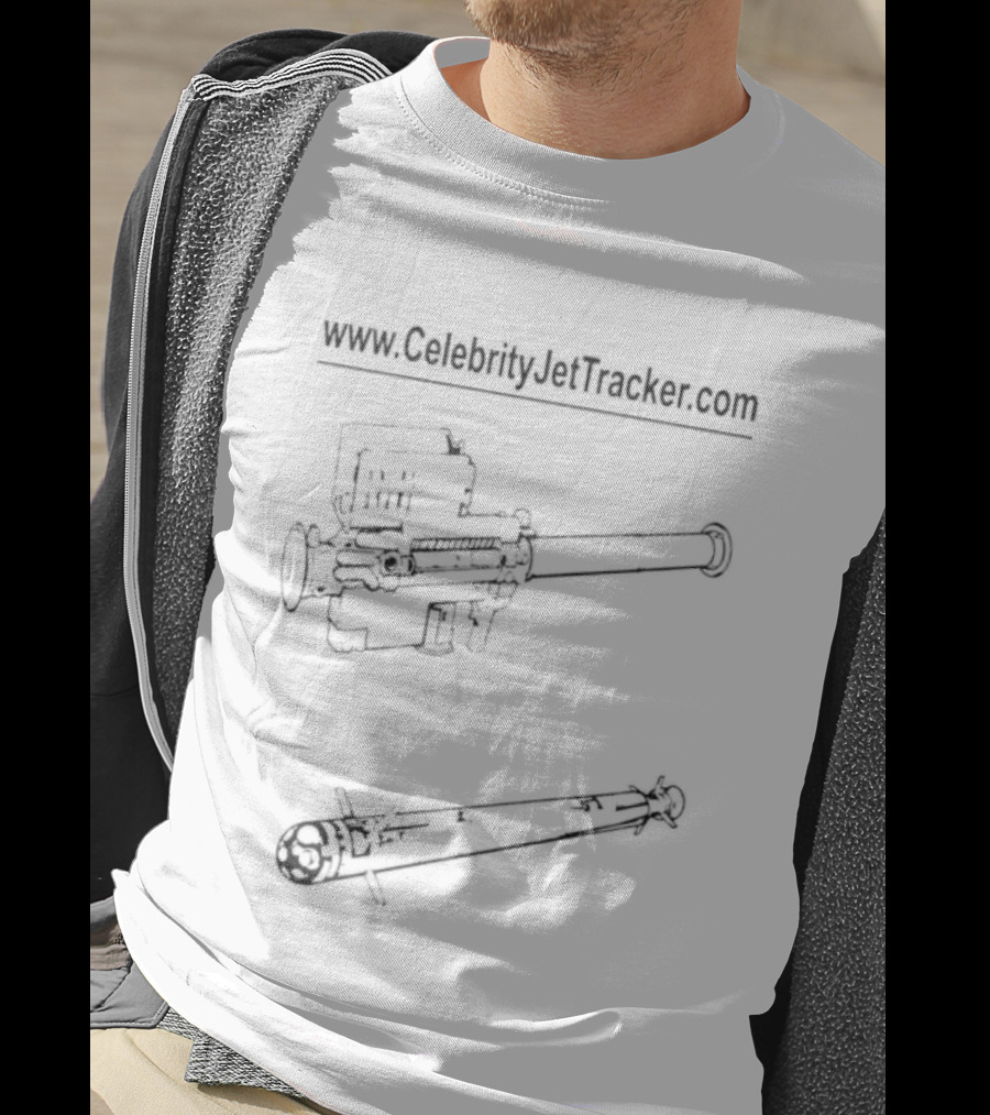 Www.CelebrityJetTracker.com Rocket Launcher 2025 T-Shirt