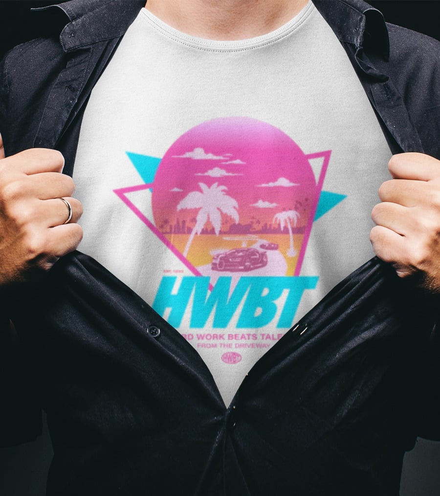 HWBT Miami Dreams Sunset Drive Neon T-Shirt