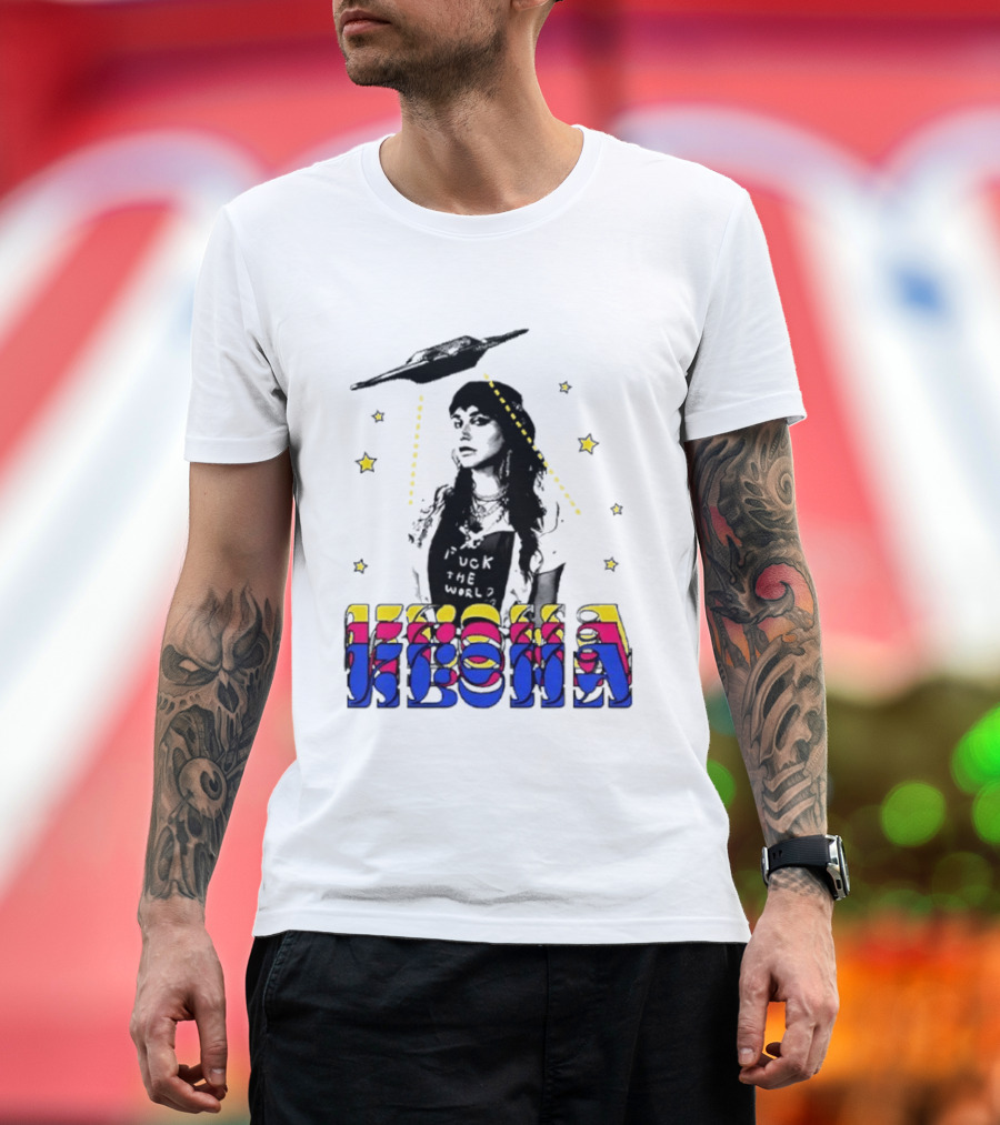 Kesha UFO Space Stars Tie Dye T-Shirt