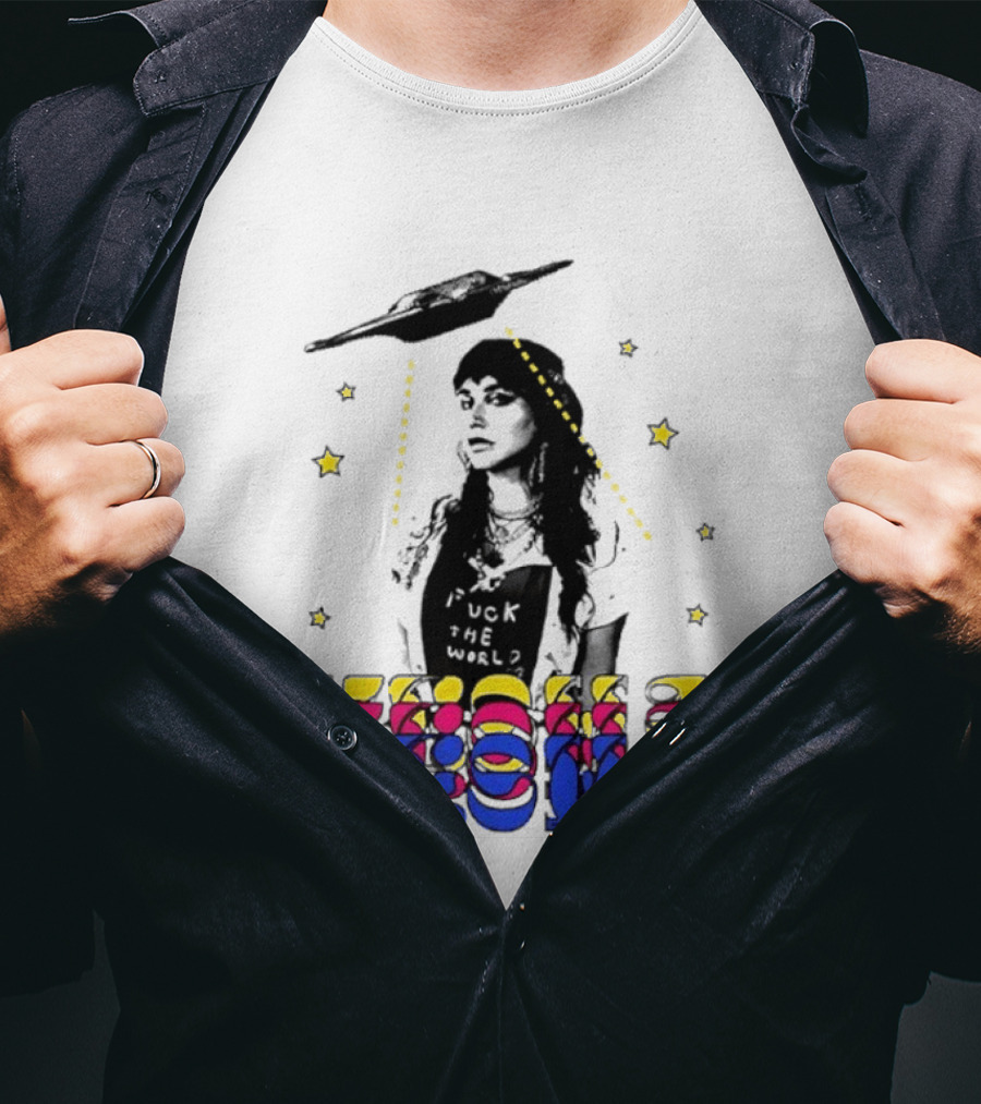 Kesha UFO Space Stars Tie Dye T-Shirt