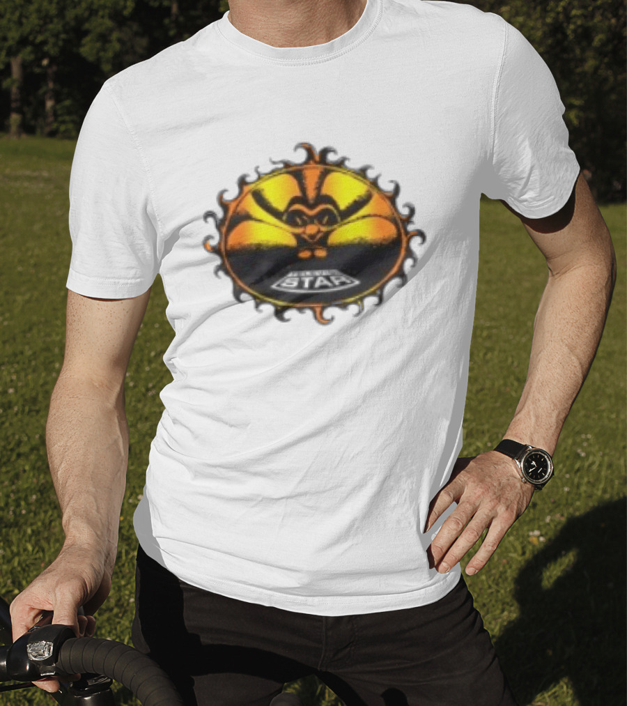 Televisi Star Catalog Store Heatwave Sun Logo White T-Shirt