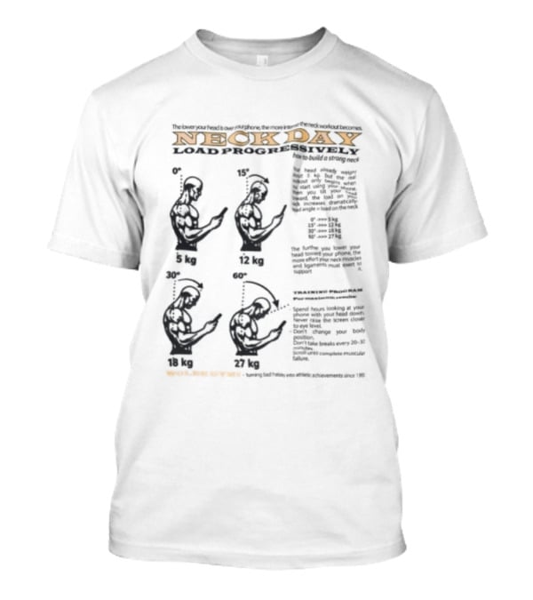 Wolee Store Neck Day Classic Gym Exercises T-Shirt