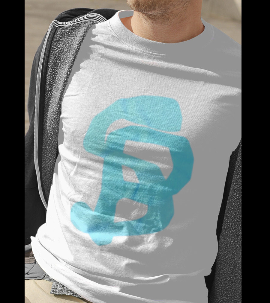 Wolee Store Classic Saintp Light Blue Monogram S P T-Shirt