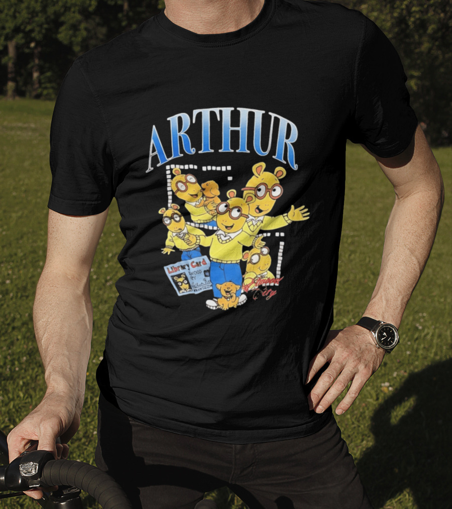 Arthur Read And Pal Library Card Elwood City PBS Kids T-Shirt