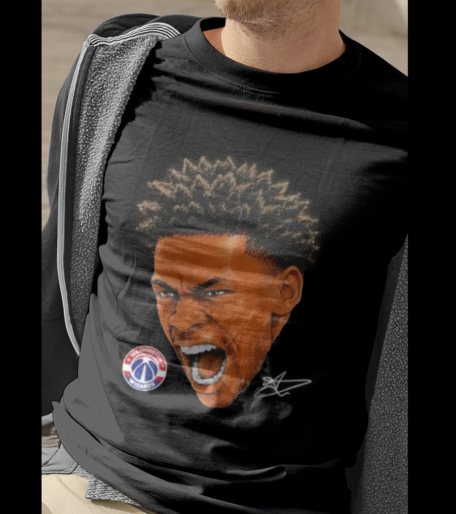 Bilal Coulibaly Washington Wizards NBA Big Face Player T-Shirt
