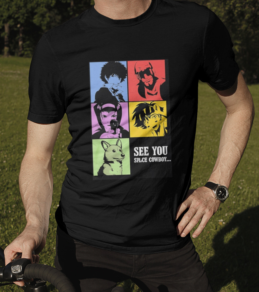 Cowboy Bebop See You Space Cowboy With Character Grid T-Shirt