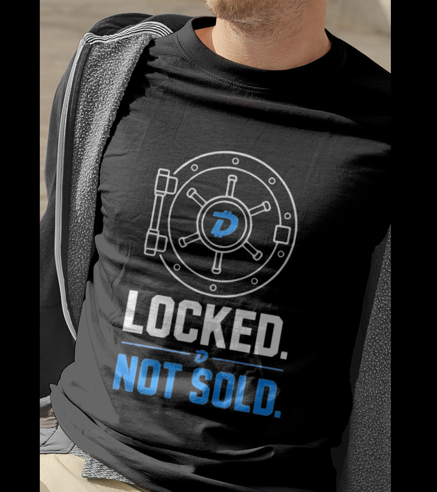 Digibyte Cryptocurrency Vault Locked Not Sold T-Shirt