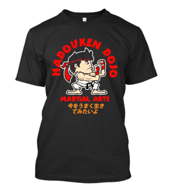 Hadouken Dojo Martial Arts Ryu Character Gaming Japanese T-Shirt