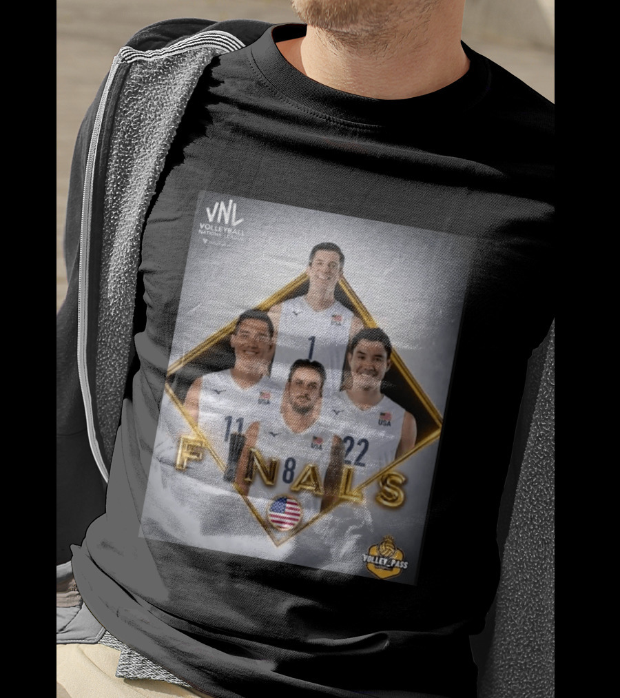VNL Volleyball Nations League USA Finals 2026 Volley Pass T-Shirt