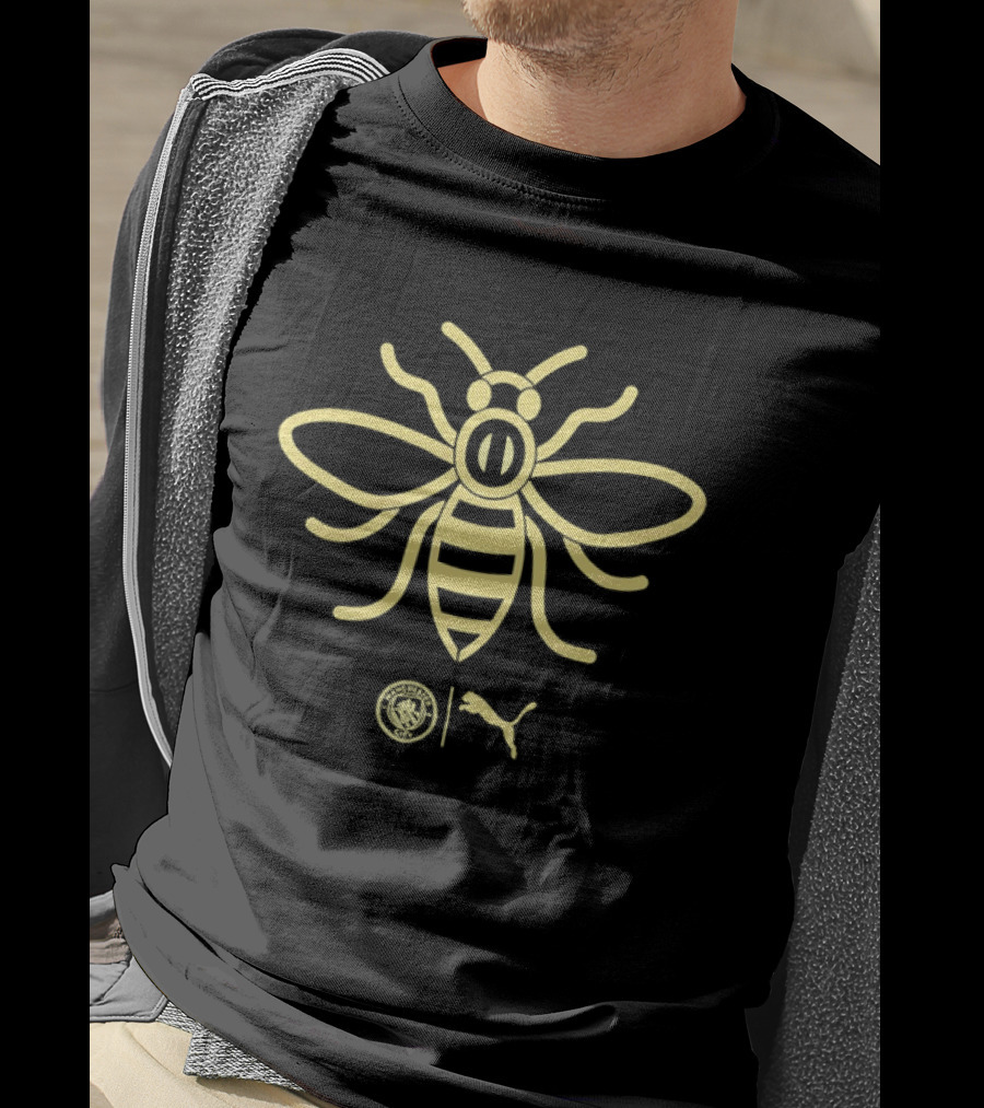 Manchester City Premier League Bee Puma Collaboration T-Shirt