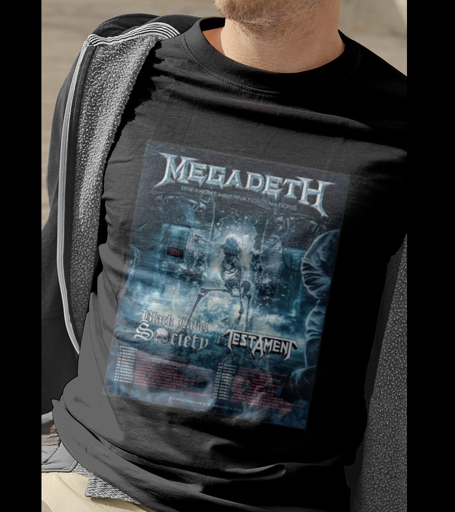 Megadeth Breakout Hibernation Nations Tour Black Label Society Testament T-Shirt