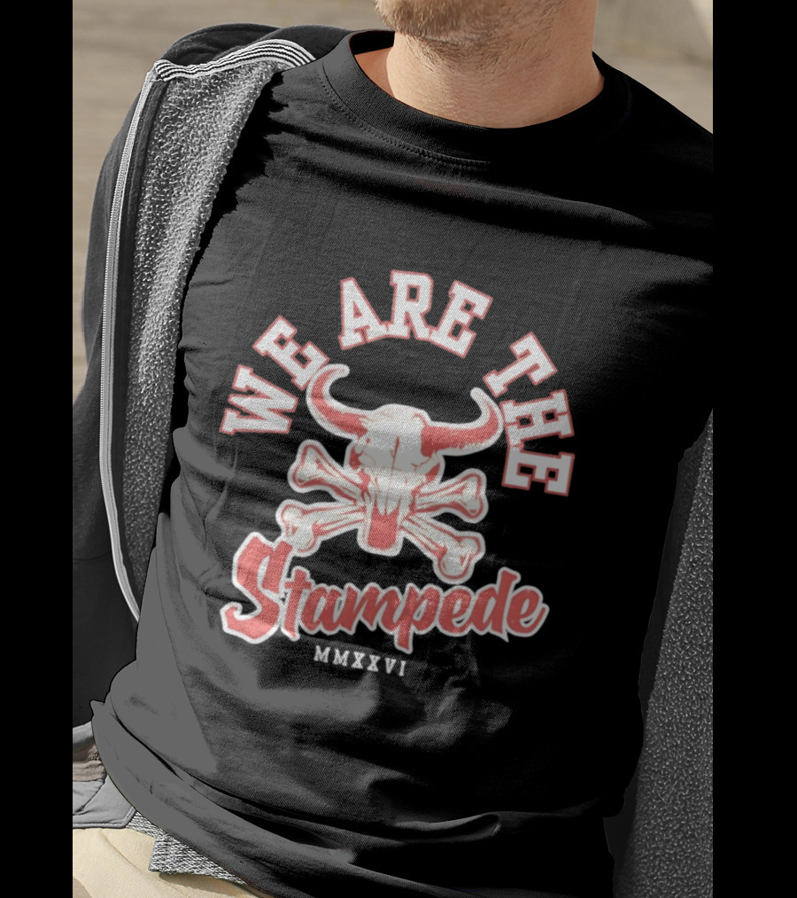 We Are The Stampede Bull Skull MMXXVI Team Spirit T-Shirt