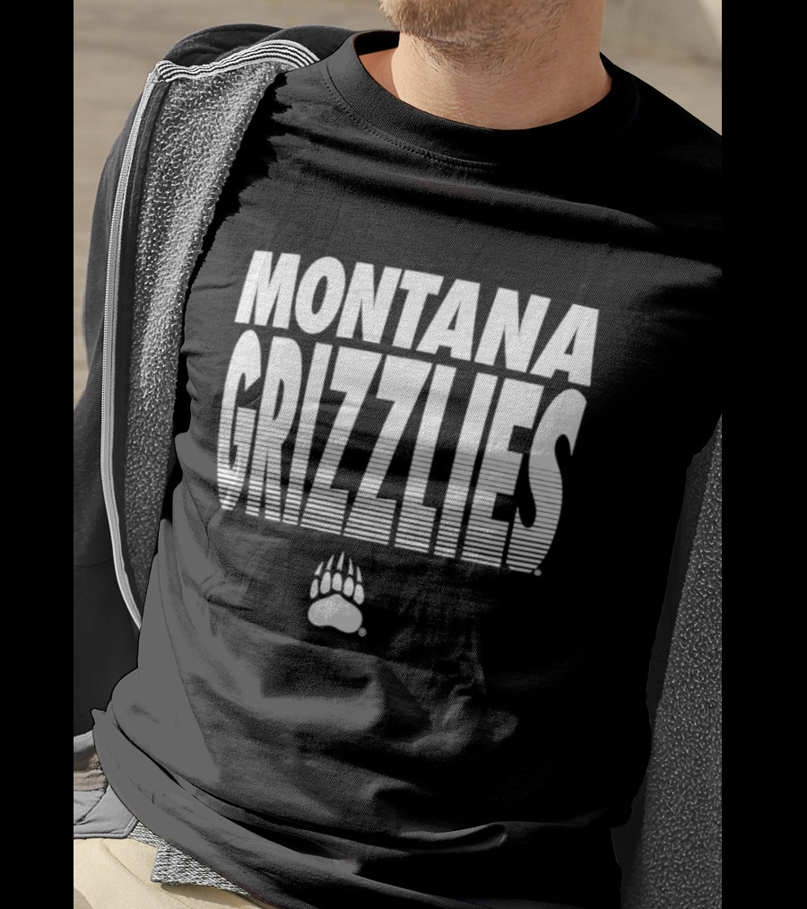 Montana Grizzlies NCAA College Sports Griz Bear Paw T-Shirt