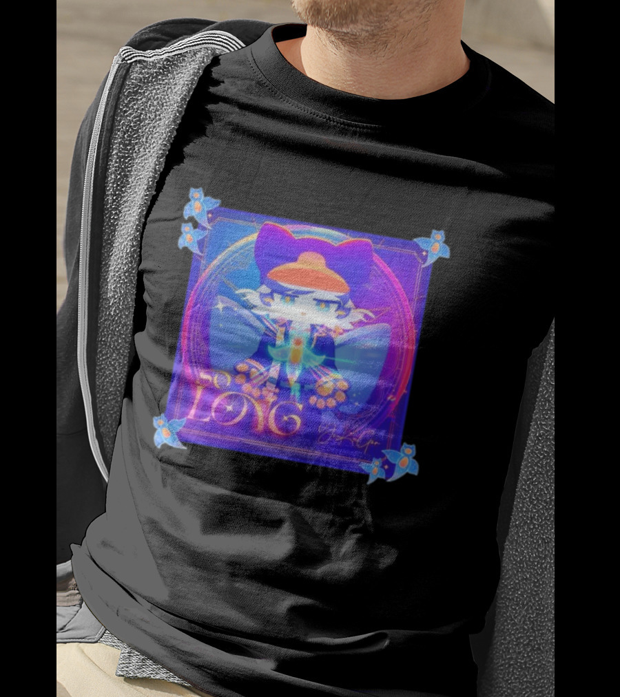 So Long YonKaGor Vibrant Anime Cat With Butterfly Aura T-Shirt