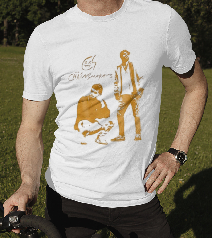 The Chainsmokers Tour Silhouette Band Icon Sketch T-Shirt