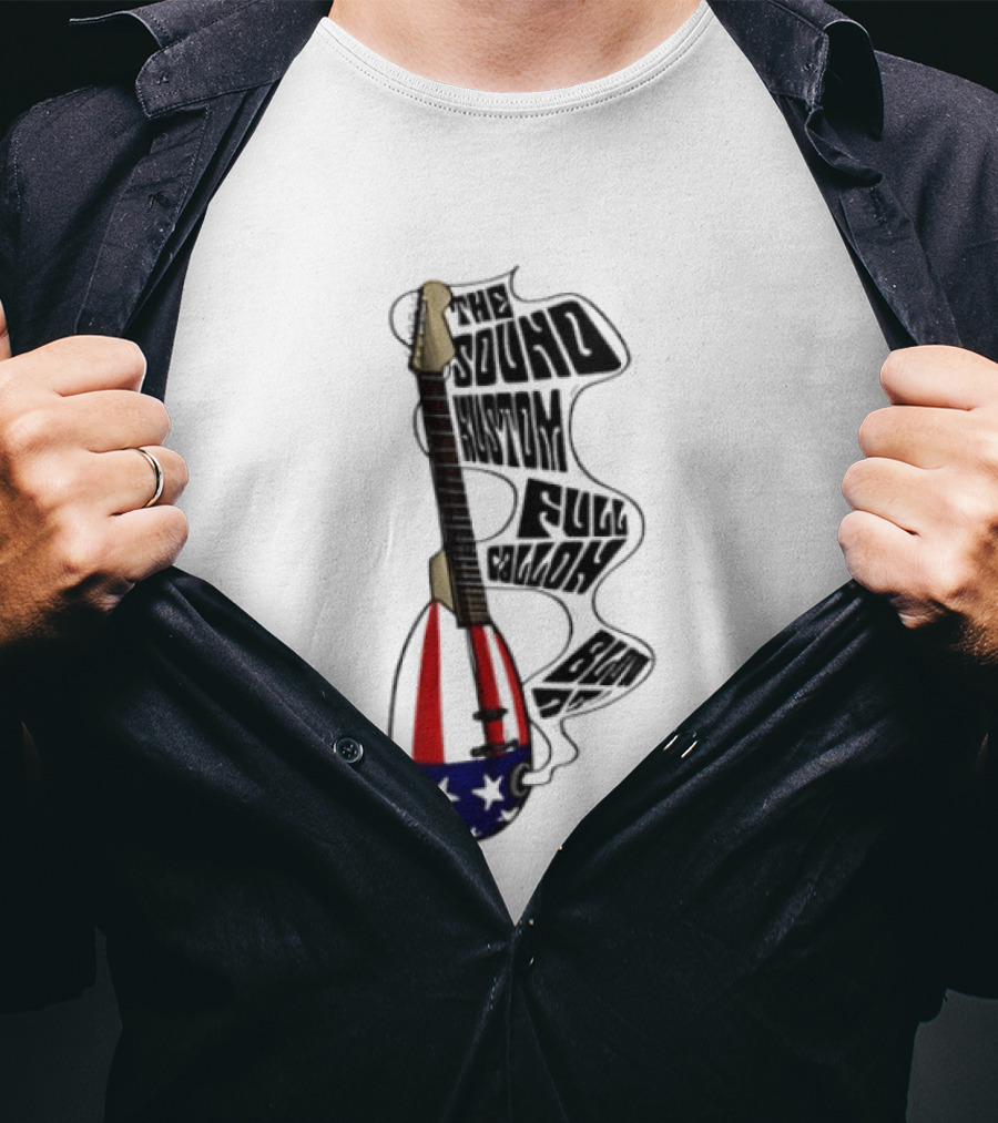 The Sound Kustom Full Gallon Blow Up Patriotic Guitar Americana T-Shirt
