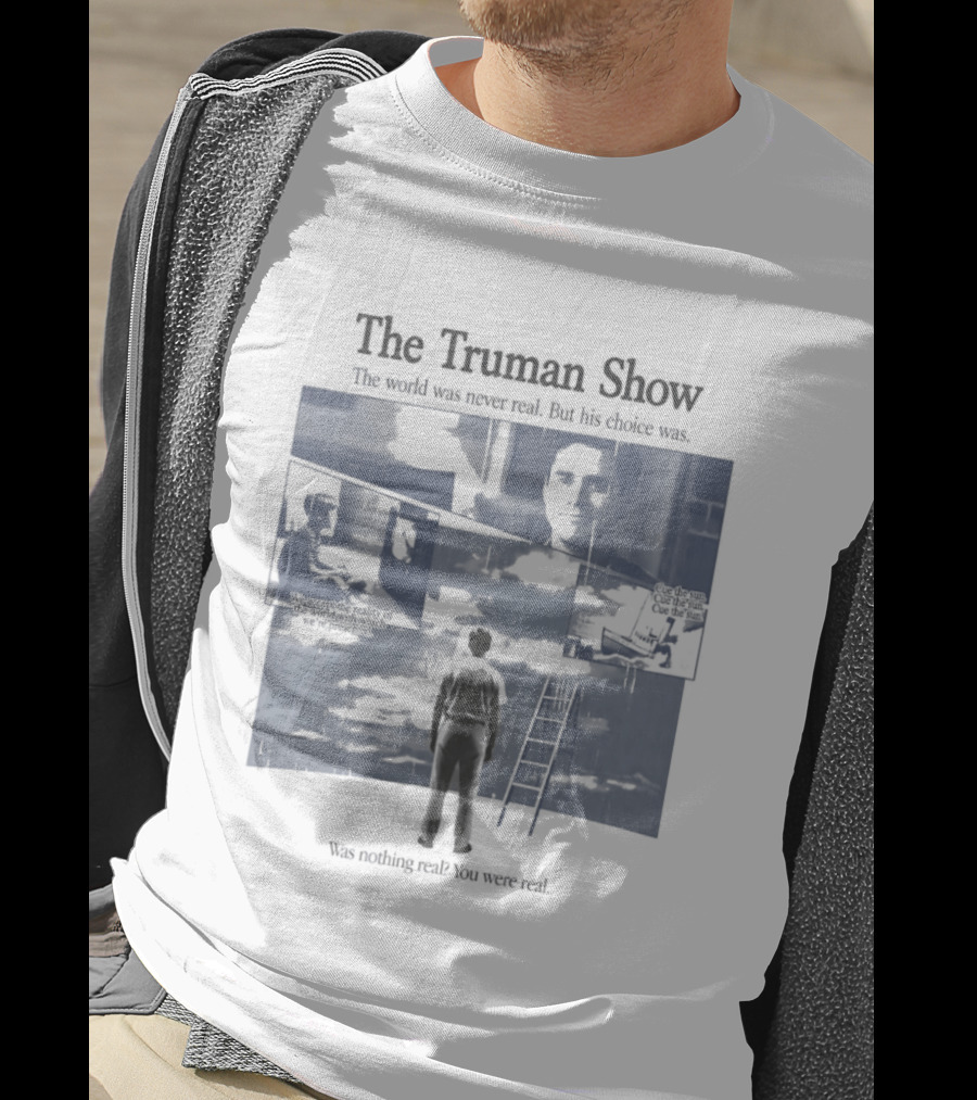 The Truman Show Jim Carrey "Welcome To The Real World" 90s Movies T-Shirt