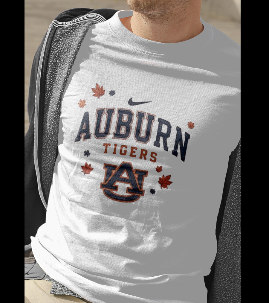 Auburn Tigers Nike Fall Leaves University Spirit T-Shirt
