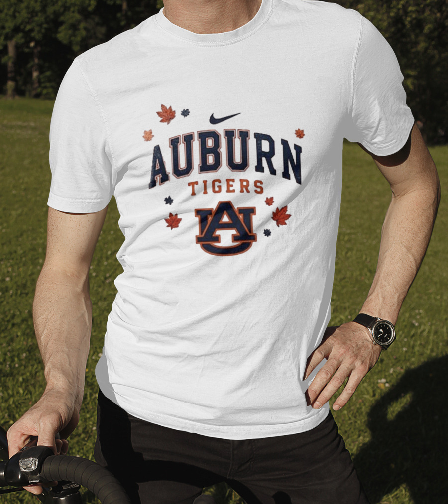 Auburn Tigers Nike Fall Leaves University Spirit T-Shirt