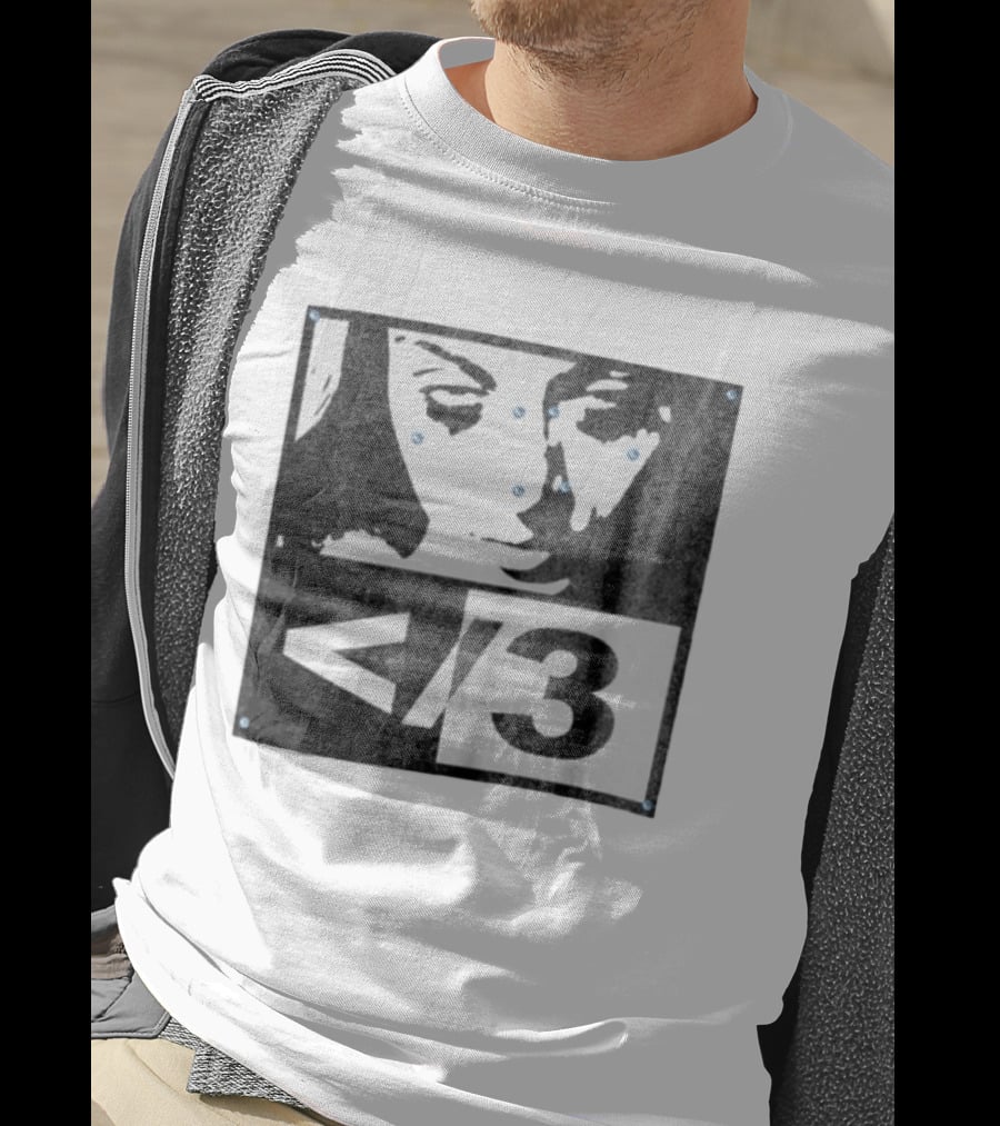 Destroy Lonely Store Piercing Face Black White <3 T-Shirt