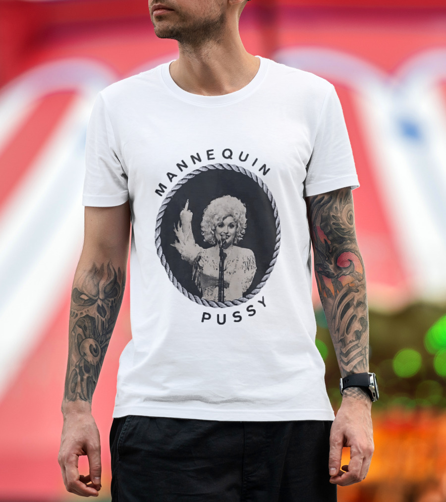 Mannequin Pussy Dolly Parton Country Music Finger T-Shirt