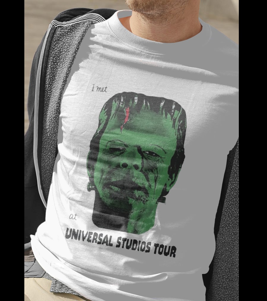 I Met Frankenstein At Universal Studios Tour Monster Fan Souvenir T-Shirt