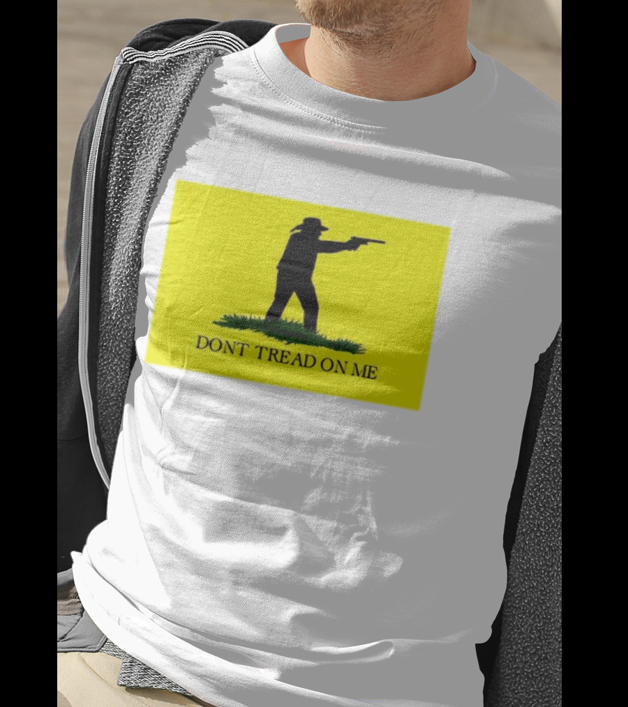 Jordan Salinas Don't Tread On Me Cowboy Silhouette Yellow T-Shirt