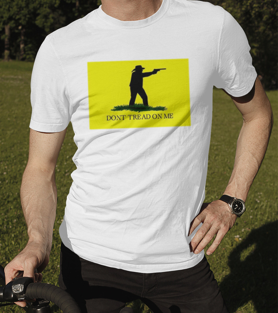 Jordan Salinas Don't Tread On Me Cowboy Silhouette Yellow T-Shirt