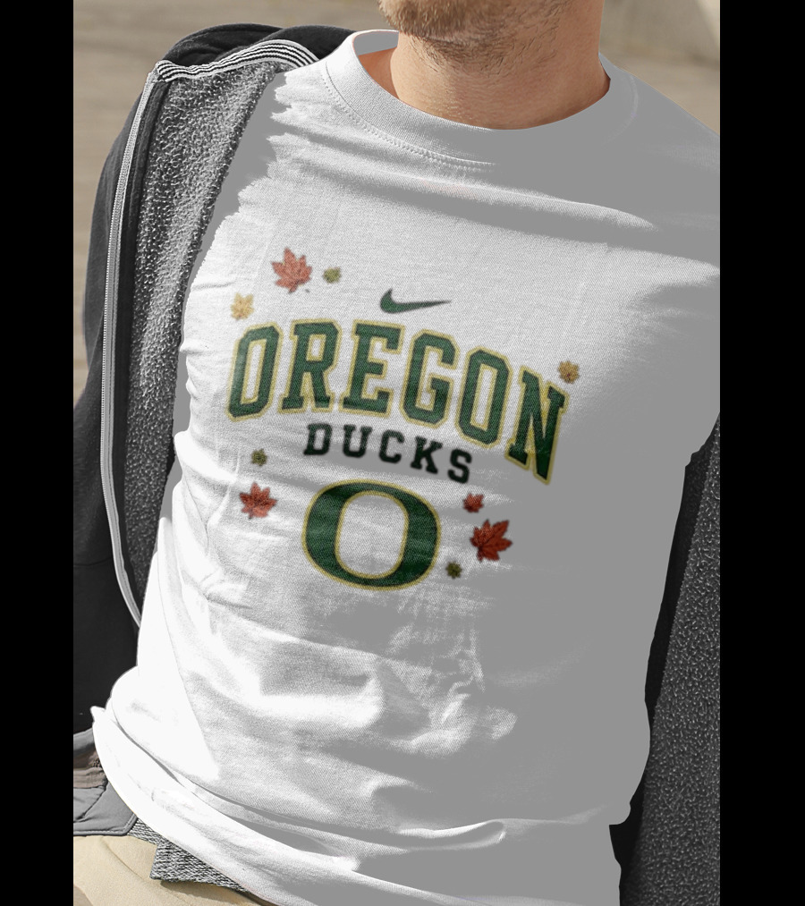Oregon Ducks Nike Fall Leaves T-Shirt