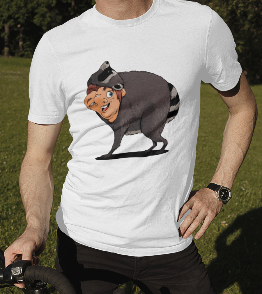 Raccoon Boy Animal Costume Quirky T-Shirt