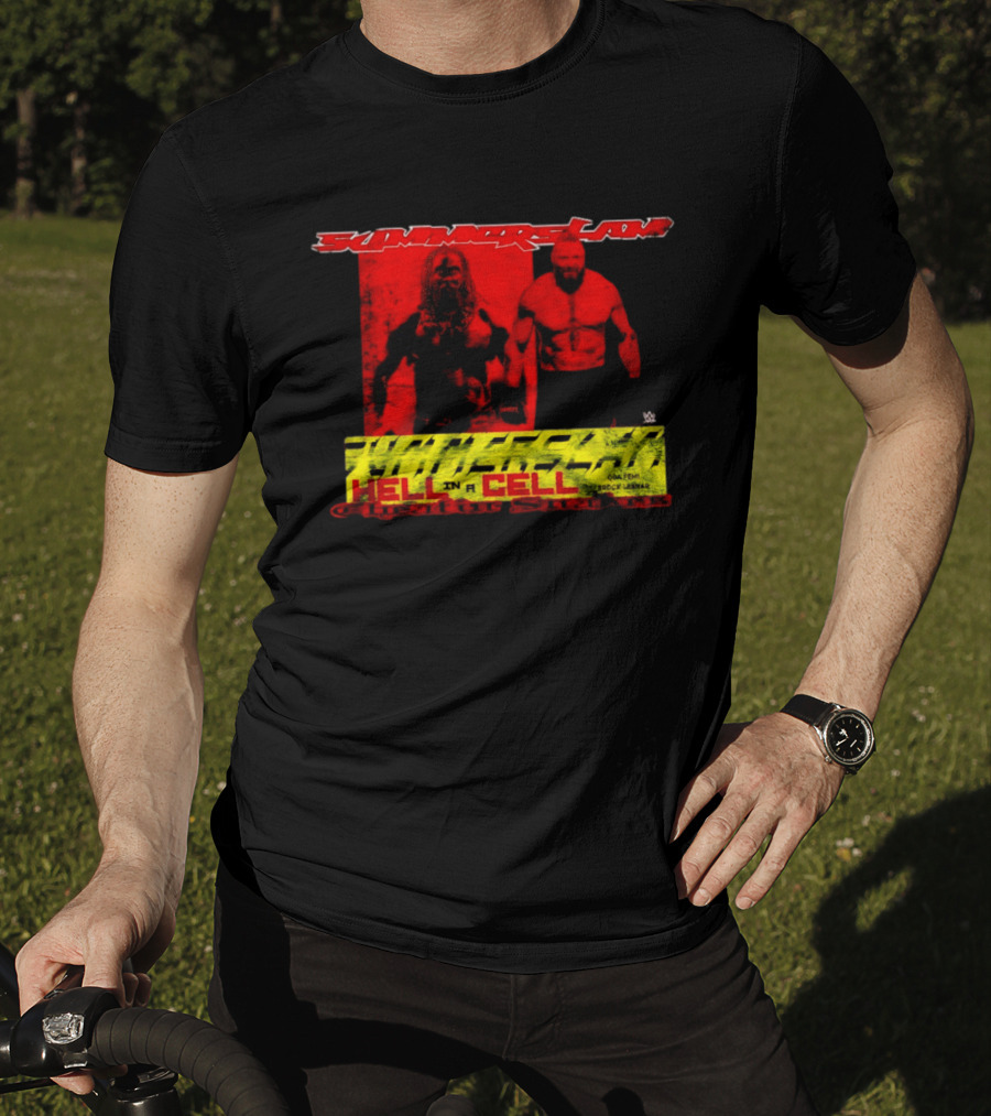 SummerSlam Hell In A Cell Brock Lesnar Oba Femi Cheatin Snakez T-Shirt