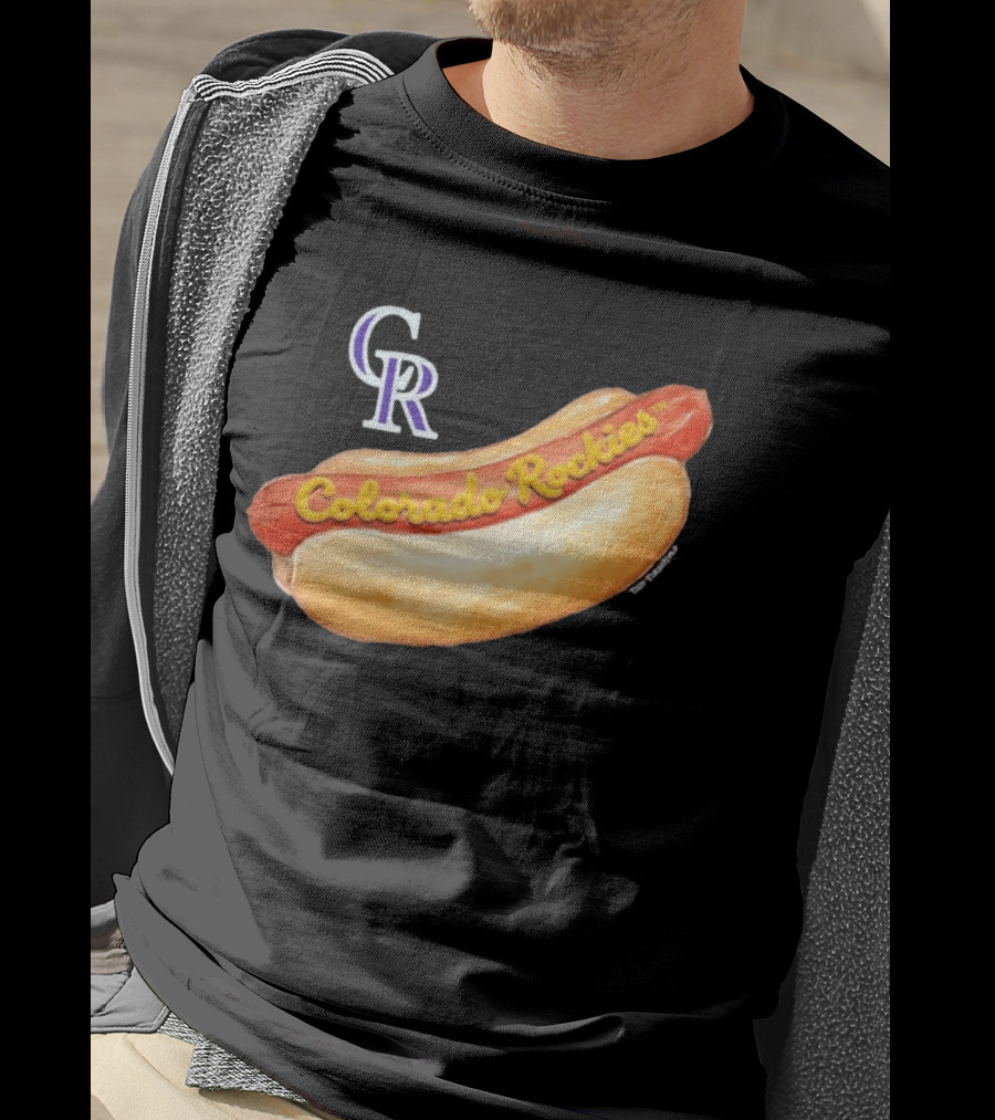 Colorado Rockies Hot Dog Tiny Turnip Women's T-Shirt