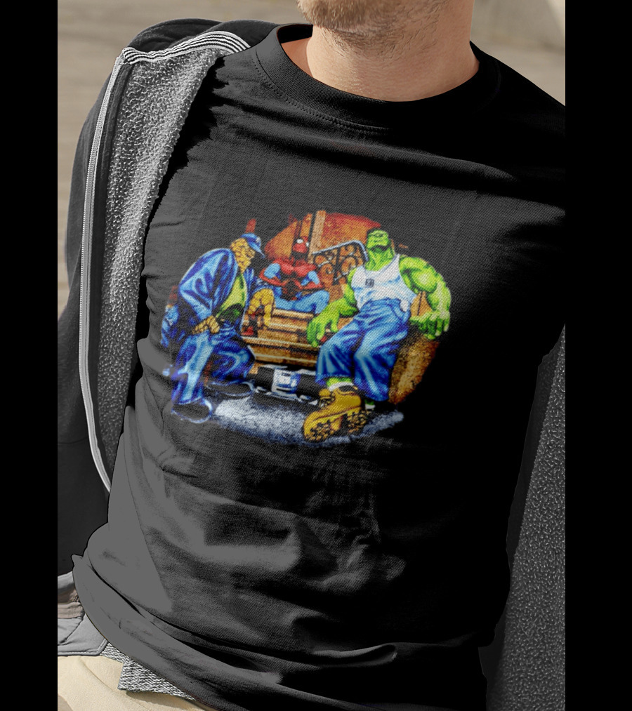 Marvel The Thing Spider Man Hulk Hip Hop T-Shirt